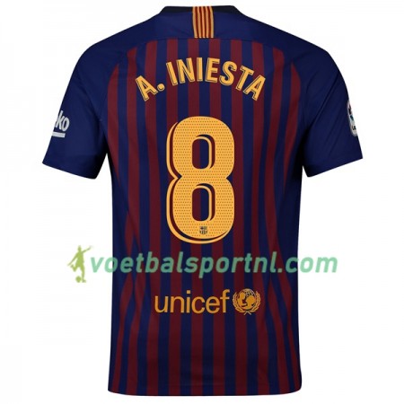 FC Barcelona A_Iniesta 8 Thuis Shirt 2018-19